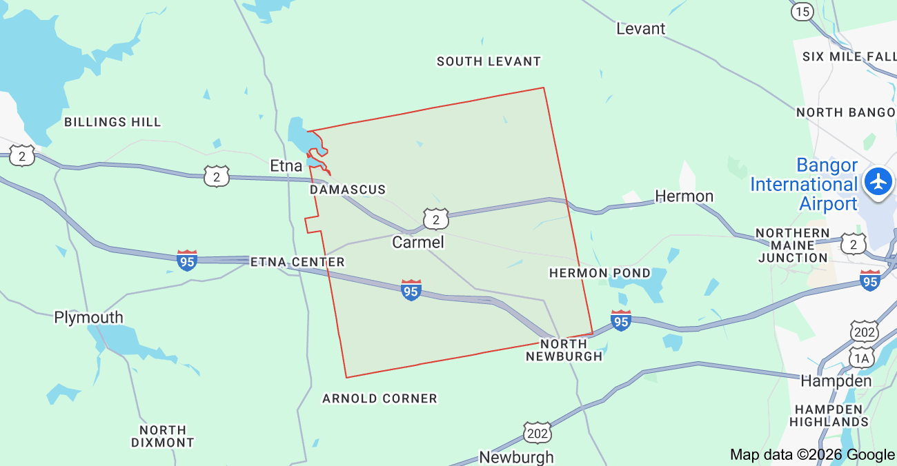 Carmel, Maine Cleaning Service Area