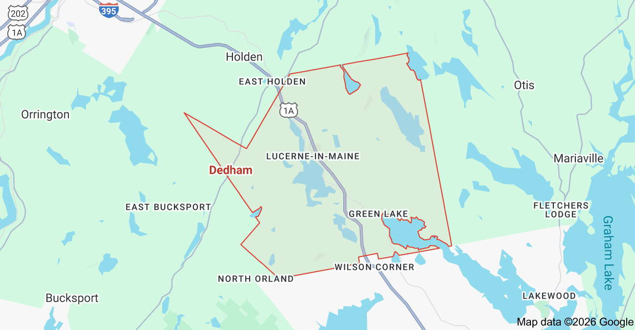 Dedham, Maine Cleaning Service Area