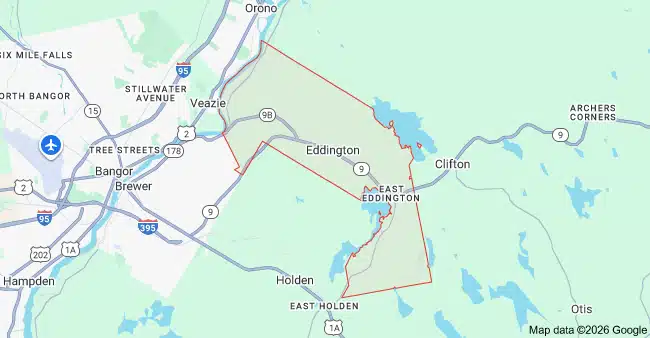 Eddington, Maine Cleaning Service Area