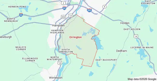 Orrington, Maine Cleaning Service Area